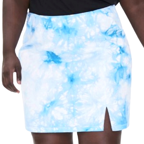 COOL ☆ CLOUD DYED ☆ DENIM SKIRT ☆ 3x ☆ NWT - Picture 7 of 8